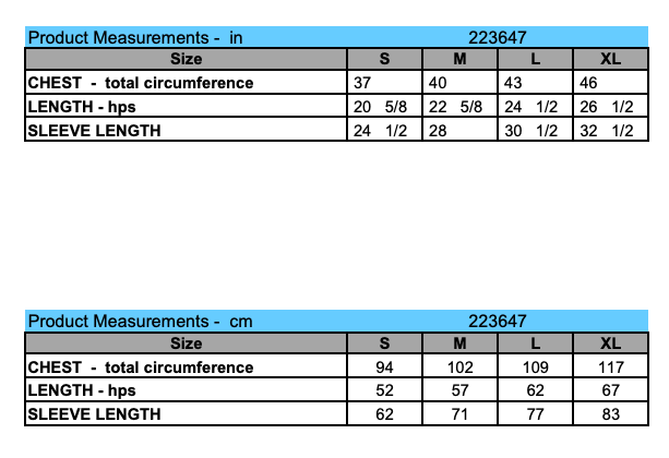 mesure- jacket -enfant